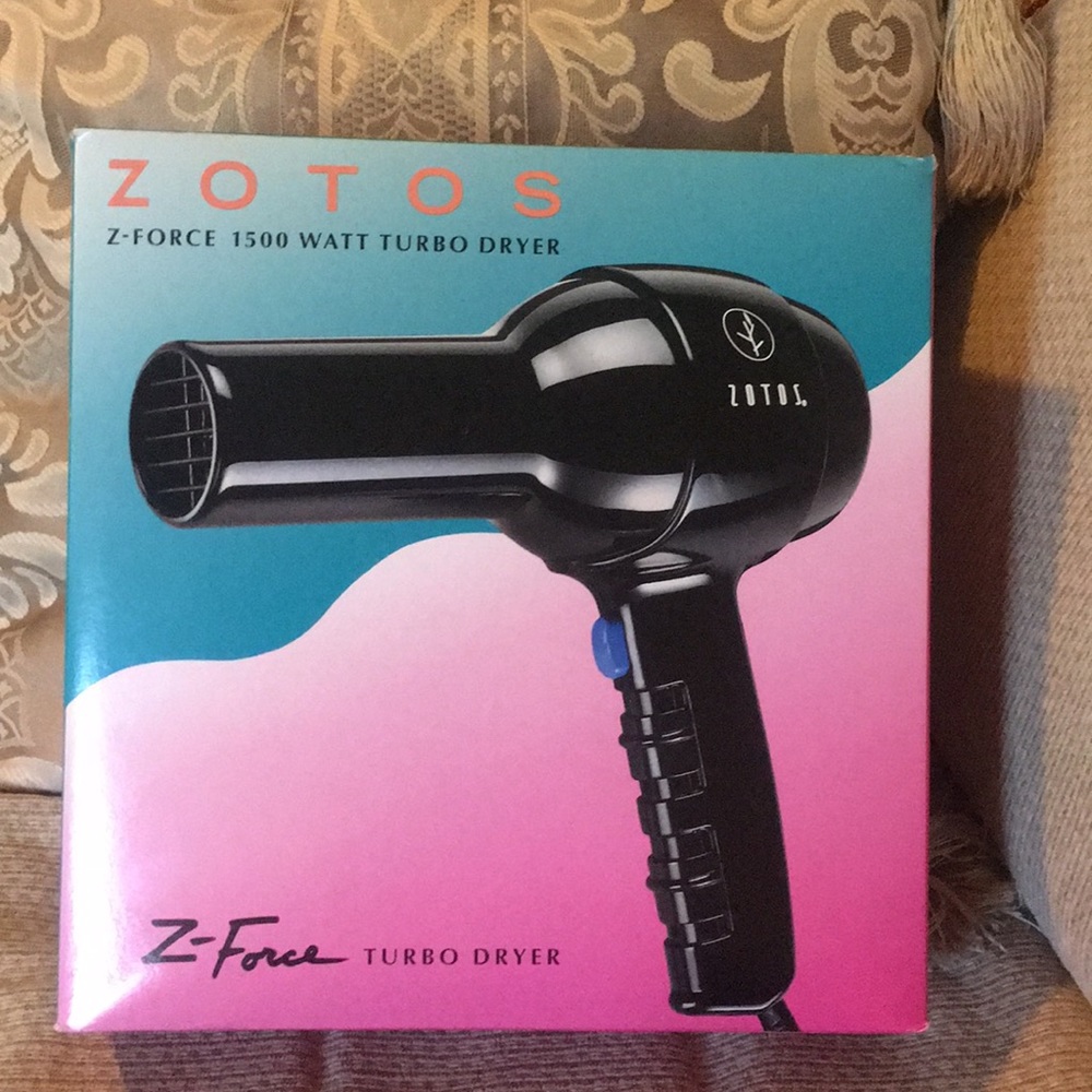♣️NWT ZOTOS Z-Force 1500 Watt Turbo Hair Dryer